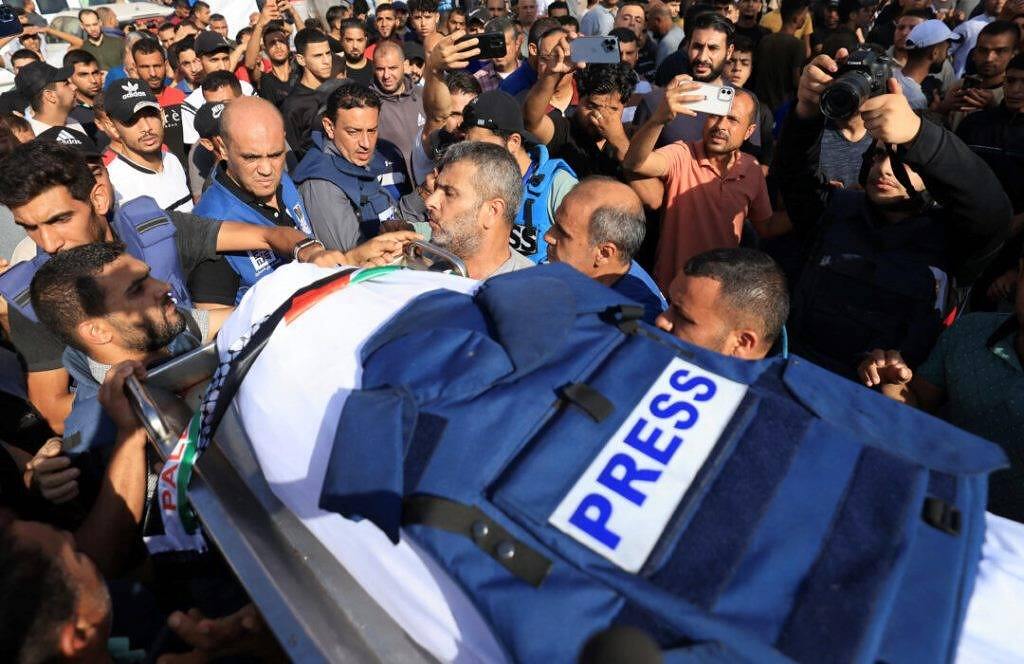 تشييع صحفي في غزة