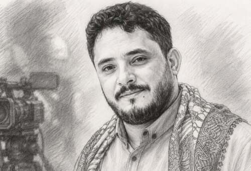الزميل الصحفي الراحل محمد عيضة (ريشة رقمية)